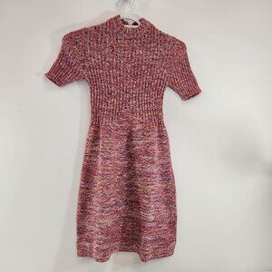 Vintage Taimaru Polyester Mod Pink Dress XXS Stretchy
